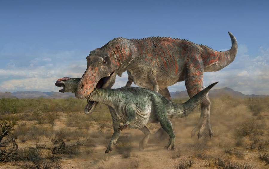 Tarbosaurus by Peter Minister